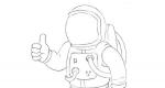Ako nakresliť astronauta ceruzkou krok za krokom