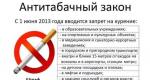 Закон «О запрете курения