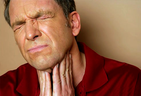 При глотании болит горло и челюсть