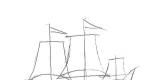 Ako nakresliť loď s plachtami - plachetnica